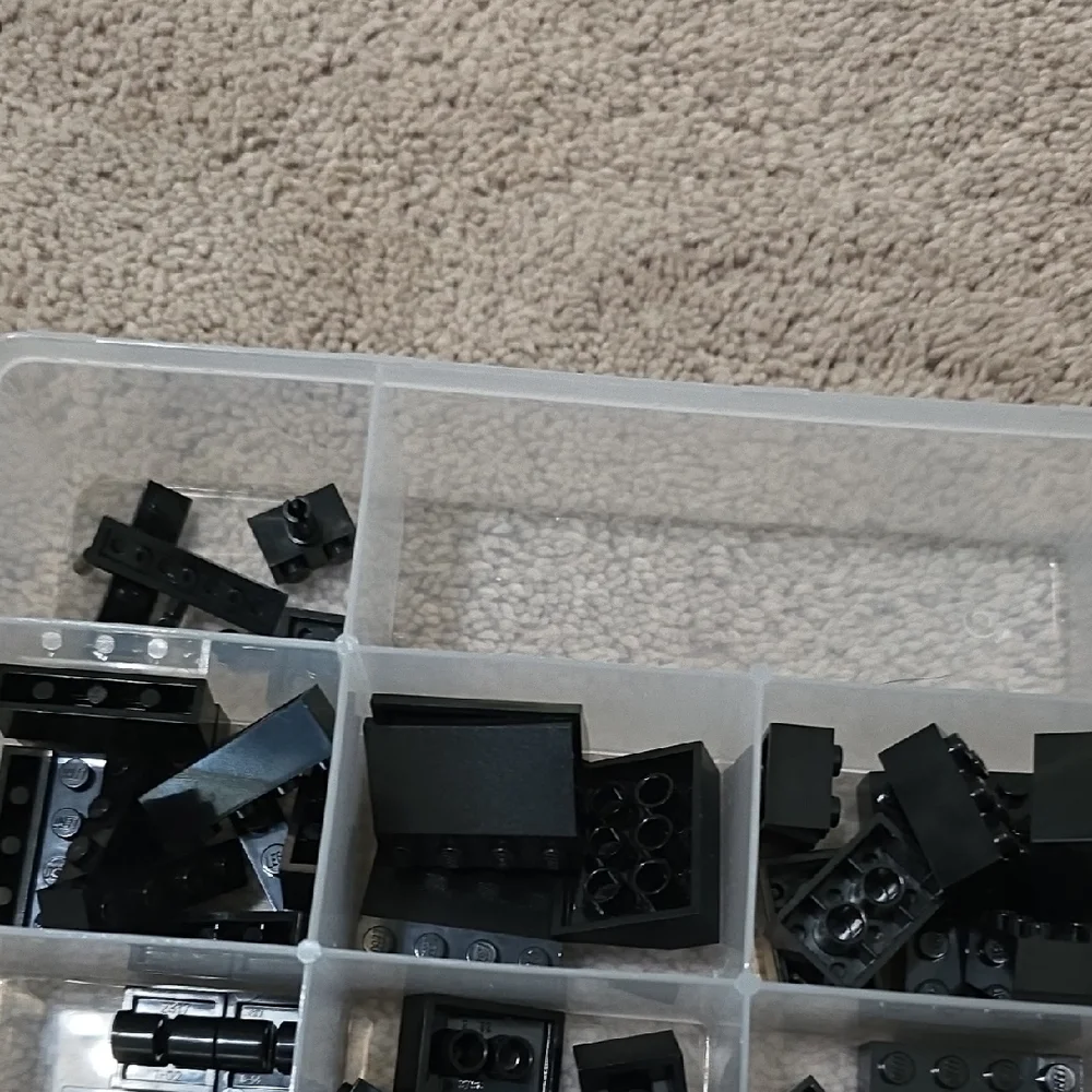 LEGO Bundle of Black Building Block Set with 2 Storage Containers